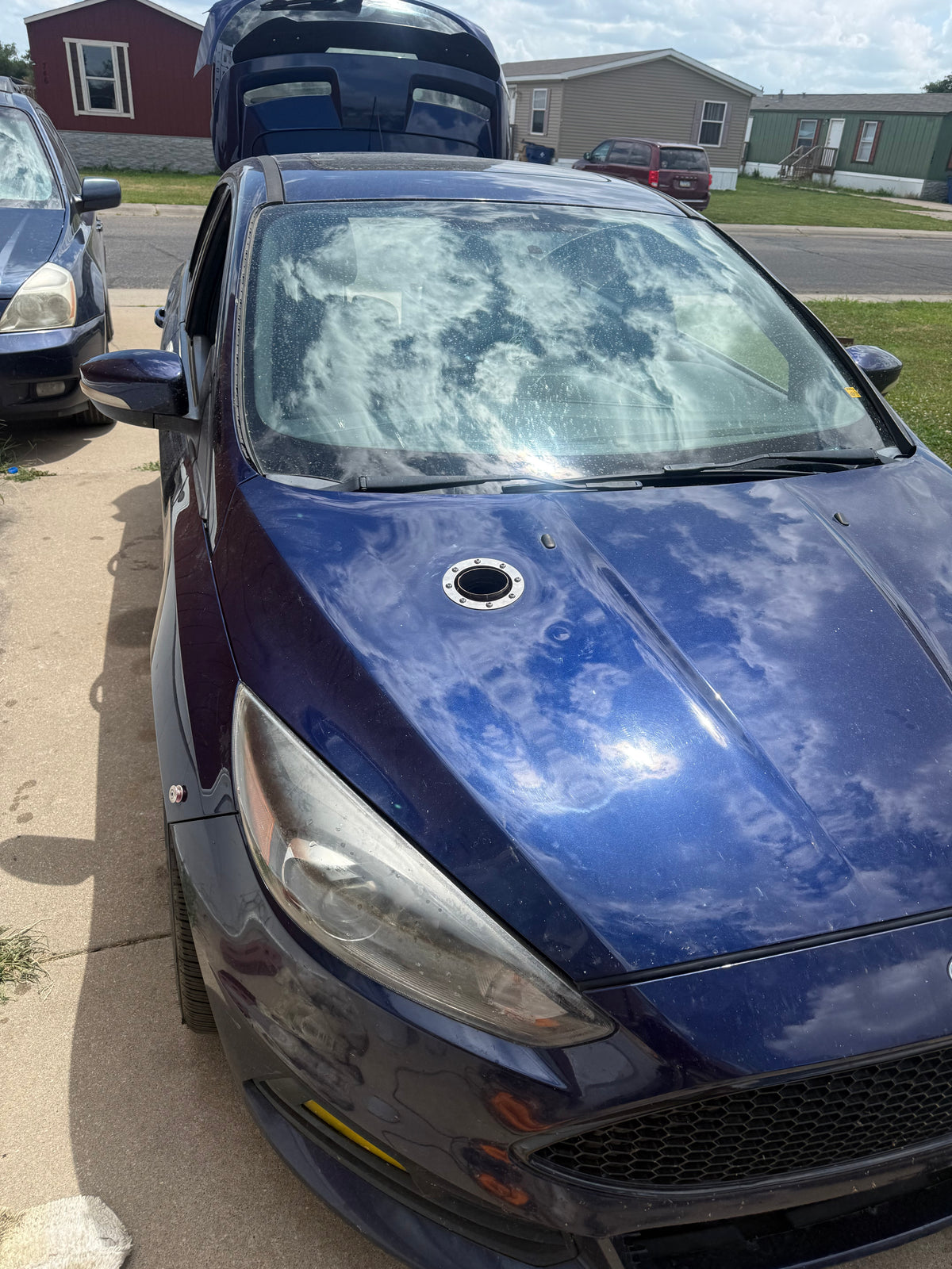 2013-2018 Focus ST Stock Turbo No Relocation Bolt On Hood Dump (read description)