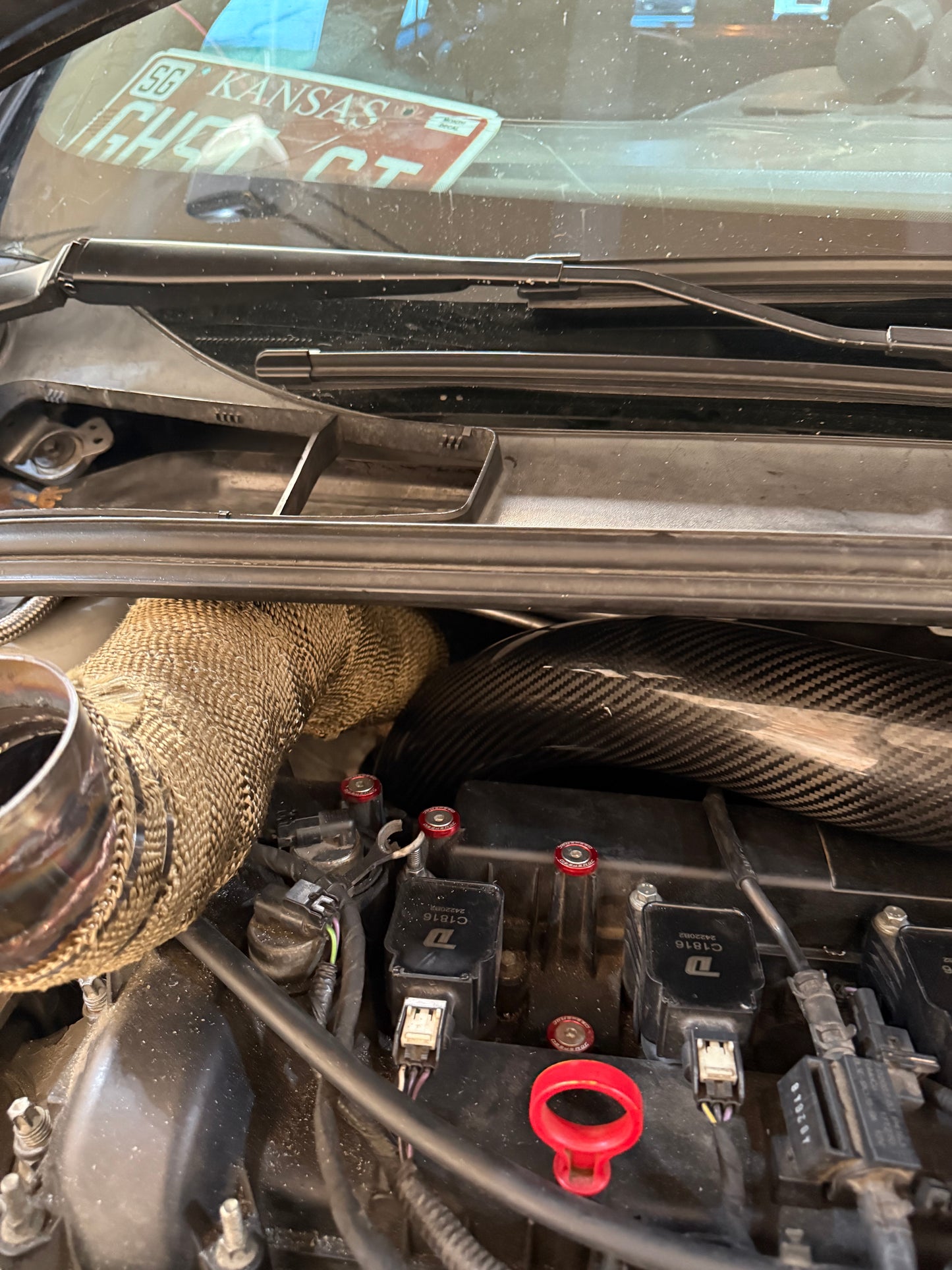 2013-2018 Focus ST Stock Turbo No Relocation Bolt On Hood Dump (read description)