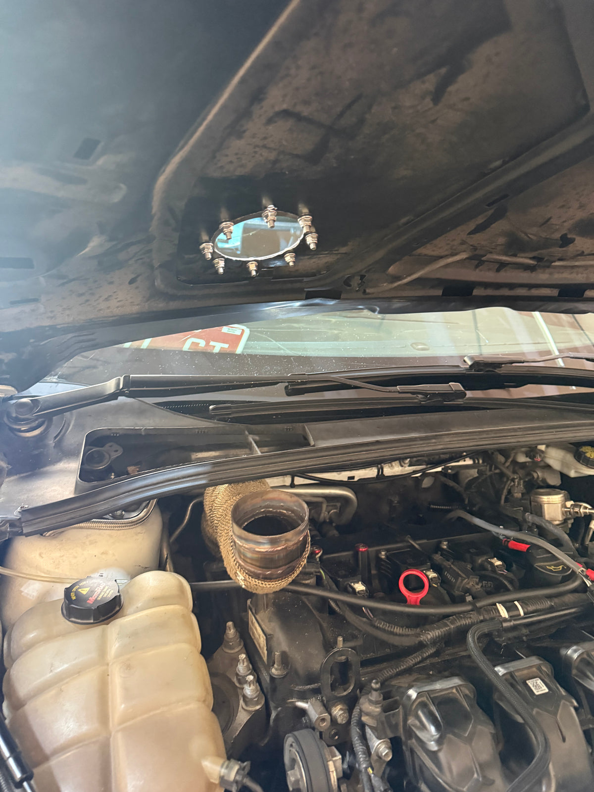 2013-2018 Focus ST Stock Turbo No Relocation Bolt On Hood Dump (read description)
